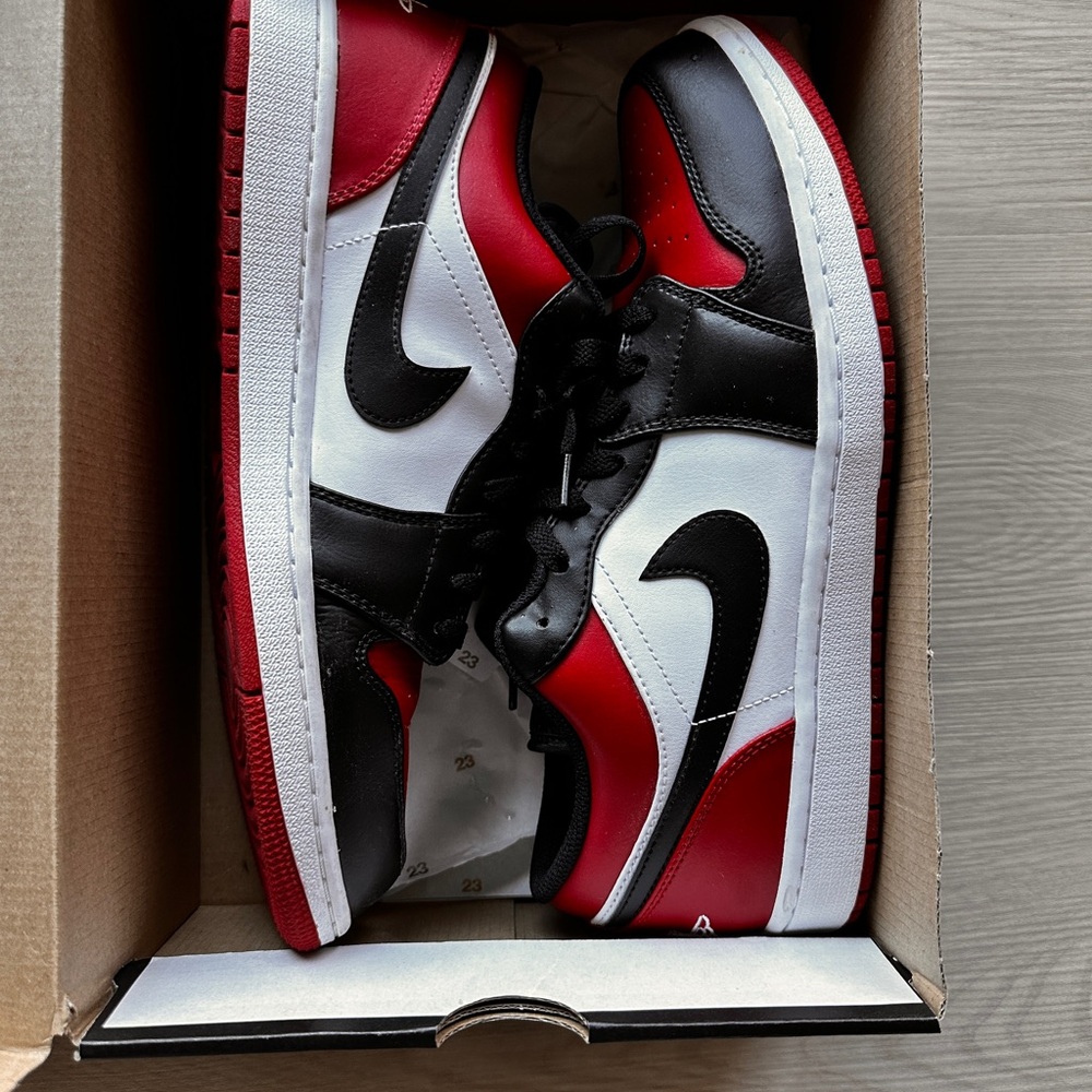 Air Jordan 1 Low Gym Red White Black – Men’s Size 12
